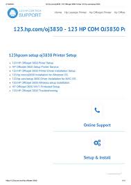 Hp officejet 3830 series full feature software and drivers. 123 Hp Com Oj3830 Hp Officejet 3830 Printer 123 Hp Com Setup 3830 By 123hpcom Tech Issuu
