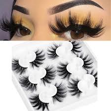 6 pairs lashes fluffy natural look