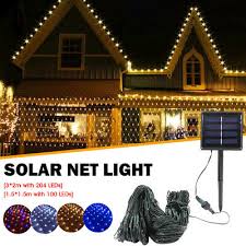 100 240 leds solar net lights mesh