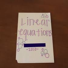 How To Make A Linear Equations Flip Chart