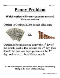 Penny Problem Exponential Growth