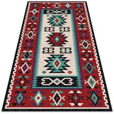 vinyl rug ethnic simple patterns