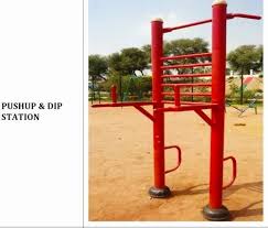 mild steel push up and dip station for