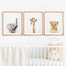 Set Of 3 Baby Safari Animals For