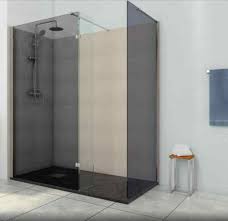 Smoked Glass Walk In Shower Enclosure