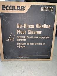 ecolab no rinse alkaline floor cleaner