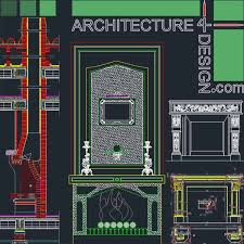 Fireplace Designs For Autocad