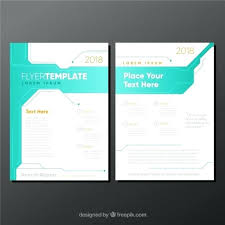 8 Panel Brochure Template Elegant White And Turquoise Business