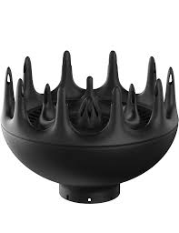 A hair diffuser can reduce the air velocity from your hair dryer. Black Orchid Large Hair Diffuser
