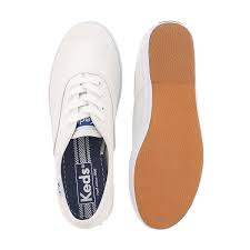 Kids Champion White Leather Sneakers