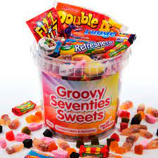 Groovy 70s Sweets Bucket | Bah Humbugs