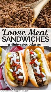 This sloppy barbecued ground beef mixture makes up the filling for delicious sandwiches. Juicy Burgers A Midwestern Loose Meat Sandwich Recipe Accidental Happy Baker