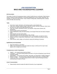 maid and housekeeping cleaner job