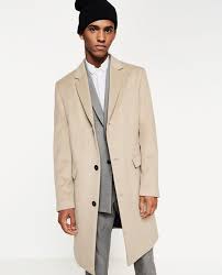 Techno Cashmere Coat Coat Zara Man