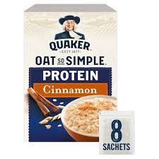 A look at the ingredient label shows that the following additives are included: Quaker Oat So Simple Protein Cinnamon Porridge 8pack 46g Tesco Groceries