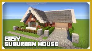 Minecraft houses and shops creations. Minecraft How To Build A Small Suburban House Tutorial Easy Survival Minecraft House Youtube