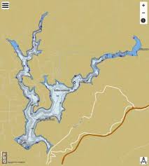 Rollins Reservoir Fishing Map