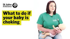 What To Do If Your Baby Is Choking First Aid Training St John Ambulance