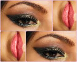 eye makeup tutorial glittery black