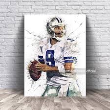Tony Romo Poster Dallas Cowboys Canvas
