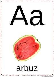 alfabet z obrazkami - litera a | Watermelon, Fruit, Food