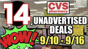 cvs unadvertised deals 9 10 9 16