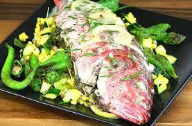 grilled whole red snapper in foil be