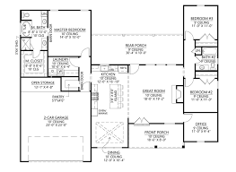 3 Bd 2 Ba Country House Plan With Lots