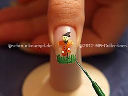 scarecrow as fingernail design with