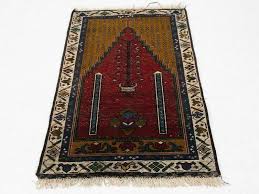 persian small prayer rug mid late c20th