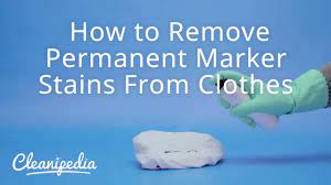how to remove permanent marker stains