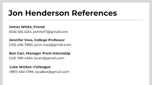 Resume References How To List Format In 2019 10 Examples