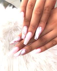Fashion Pink And White Marble Nails Marvellous 28 Nail