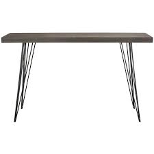 Brown Black Wood Console Table Fox4208c