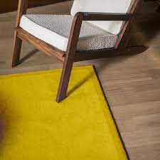 yellow wool carpet luna the