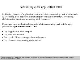 Cover Letter Template Accounting Clerk   Professional resumes     SlideShare