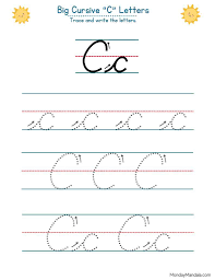 10 cursive c worksheets free letter