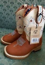 Details About Blazin Roxx Western Boots Boys Size 8 Cowboy Kids Leather Zip Brown 4411402