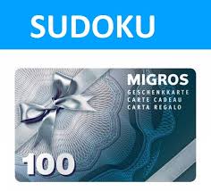 CONCOURS "SUDOKU" MIGROS MAGAZINE Gagnez 2 cartes cadeaux Migros d'une  valeur de CHF 100 chacune - RADIN.ch échantillon concours gratuit suisse  bons plans