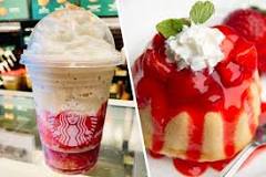 How do I order a strawberry shortcake frappuccino?