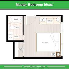 Just because you're low on space doesn't mean you can't have a full bath. 13 Primary Bedroom Floor Plans Computer Layout Drawings Bedroom Flooring Master Bedroom Plans Bedroom Floor Plans