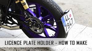 how to make licence plate holder