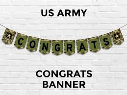 army congrats banner military