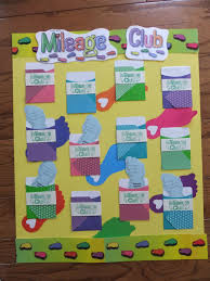 Mileage Club Pocket Chart Mileage Club Bulletin Board