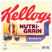 nutri grain blueberry snack bars 6x37g