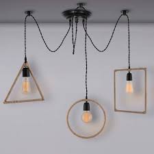 3 Arms Spider Chandelier Lamp Triangle