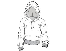 Hoodie Clothing Sketches Flat Sketches Athletic Fashion