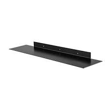 Black Steel Decorative Wall Shelf