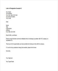 thank you resignation letter templates