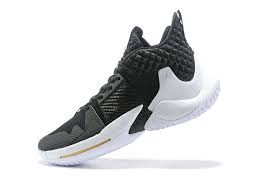 Russell westbrook of the oklahoma city thunder formally introduces his first signature shoe with jordan. Jordan Why Not Zer0 2 The Family Russell Westbrook Black White Gold Ao6219 001 Men S Basketball Shoes Cheapinus Com